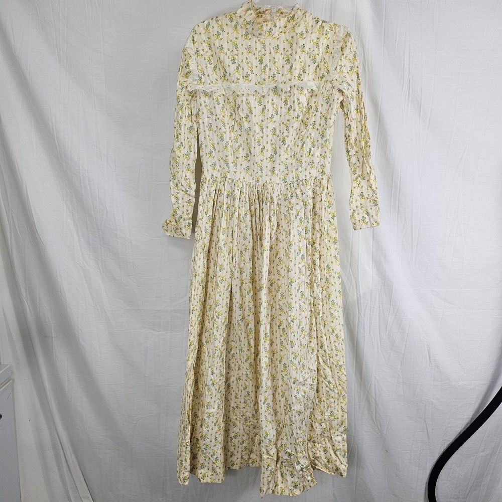 Coquette Prairie Dress Hand Made Bows Multicolor Measurements Included Fit Sz M